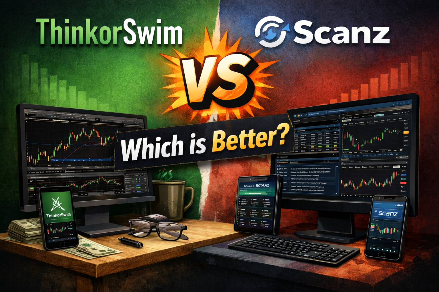 Thinkorswim vs Scanz comparison